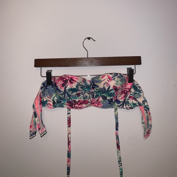 Xhilaration Multicolor Tropical Bikini Top size S - Picture 2 of 8